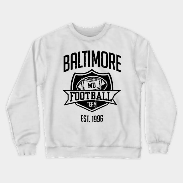 Baltimore Football Team Crewneck Sweatshirt by naesha stores